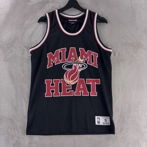 Mitchell & Ness Miami Heat NBA Basketball Jersey Mens Size Small Black